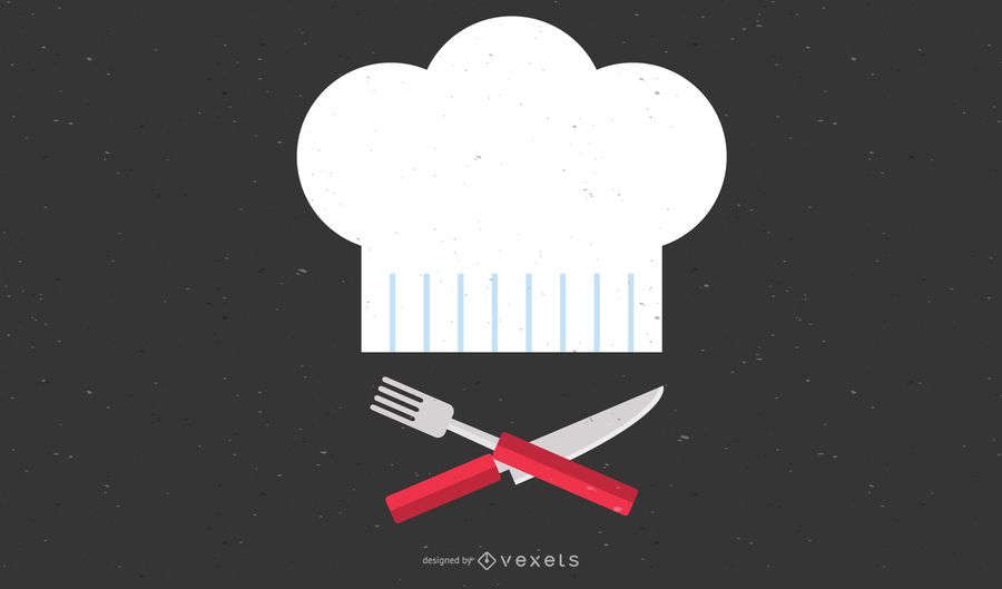 Cutlery Chef Hat Vector Cutlery Chef Hat Vector