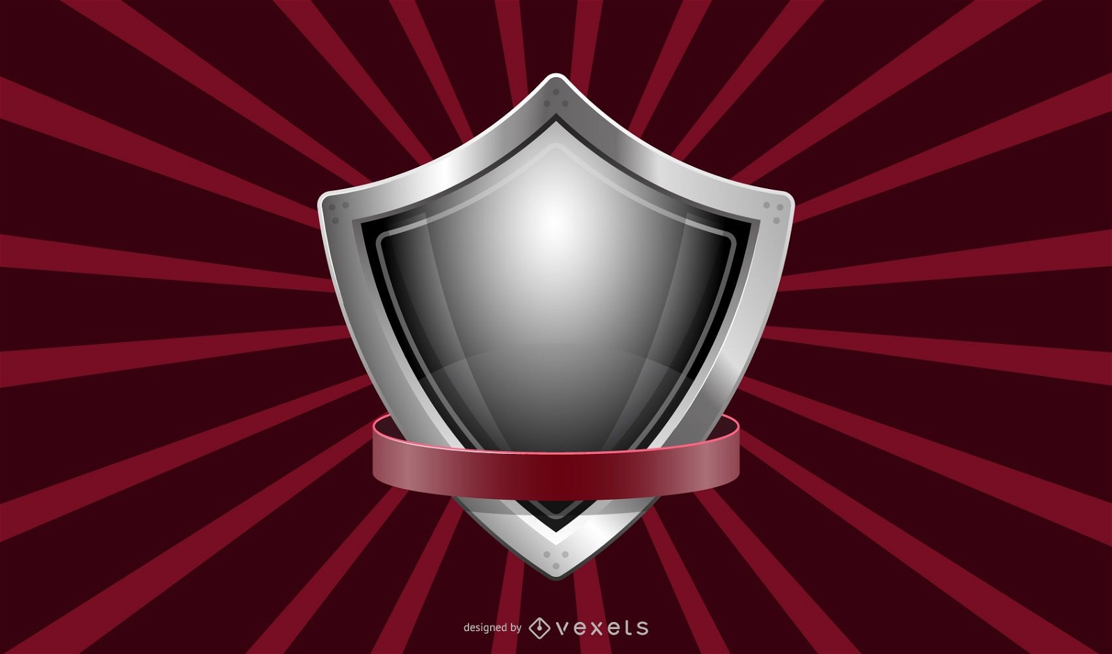 Metallic Shield Hintergrunddesign