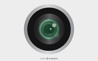Camera lens illustration