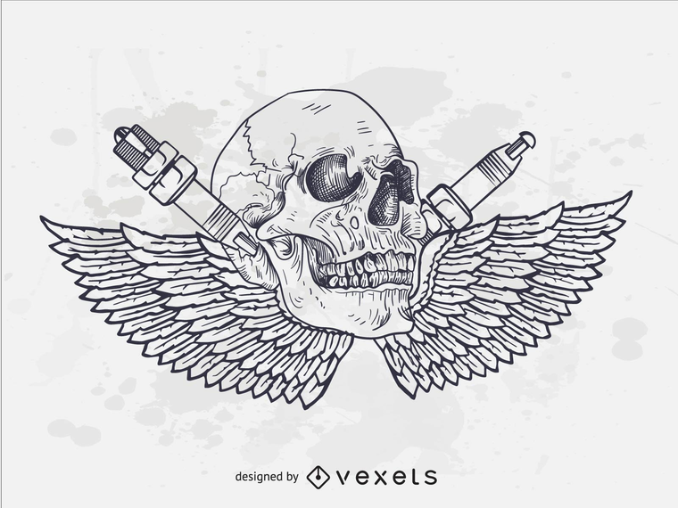 Motorcycle Skull Motorcycle Skull