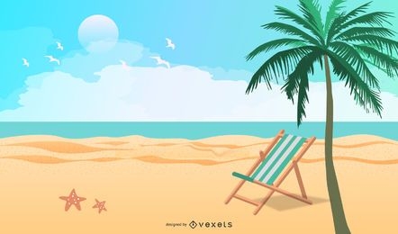 Summer Beach Holidays Vector 5