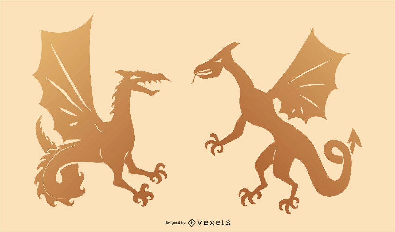2 vectores de dragones extranjeros