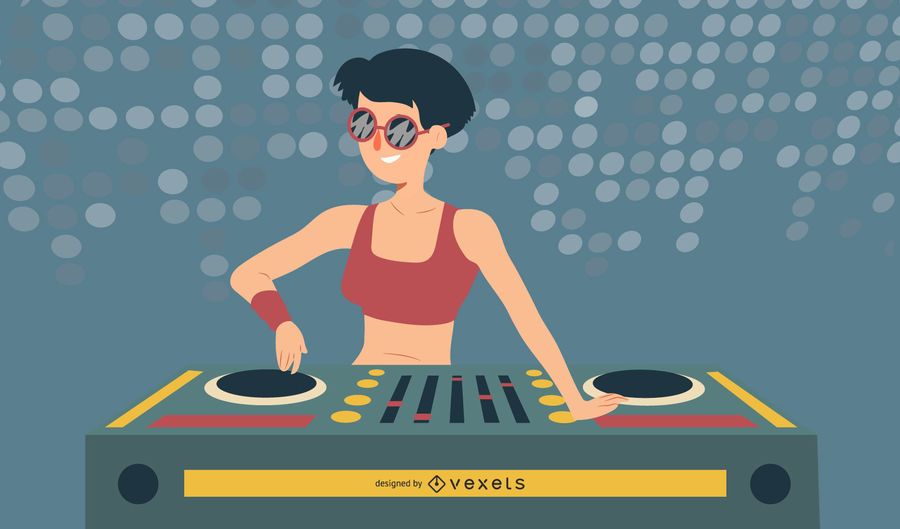 Techno music DJ design Techno music DJ design