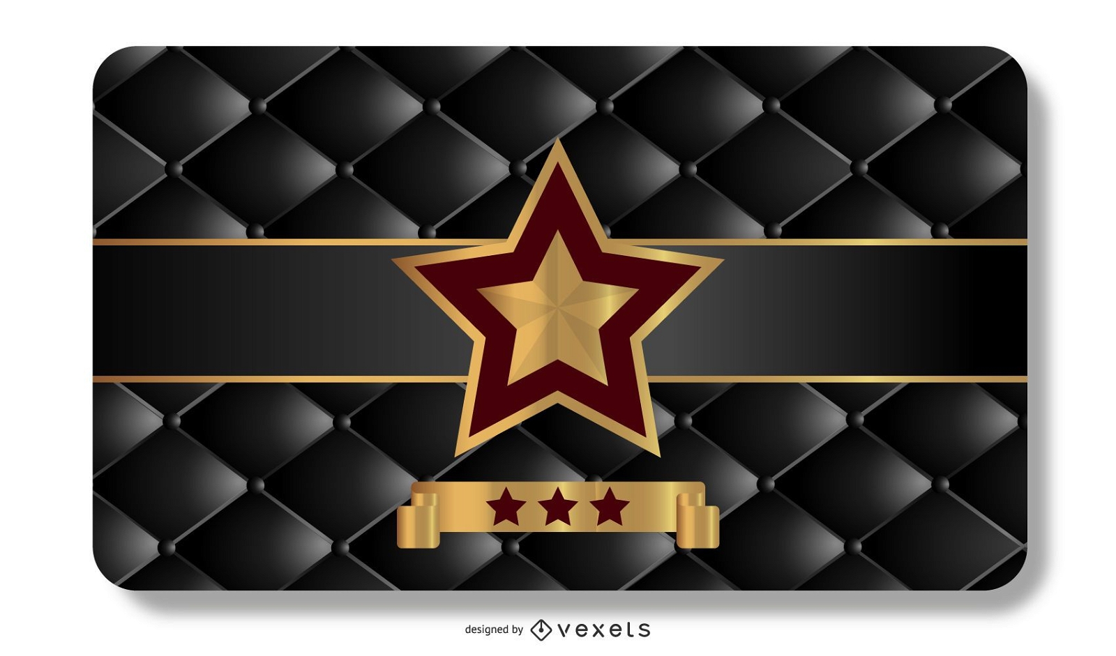 Star VIP Kartenvorlage
