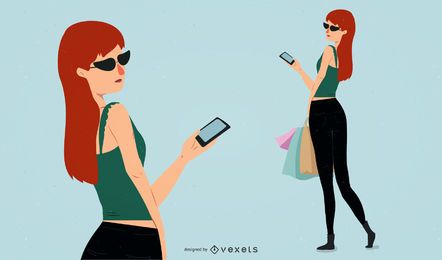 Mode Schönheit Illustrator 04 Vektor