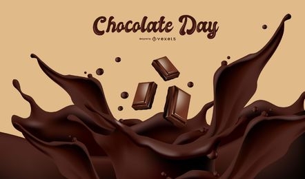 diseño de ilustración del día del chocolate