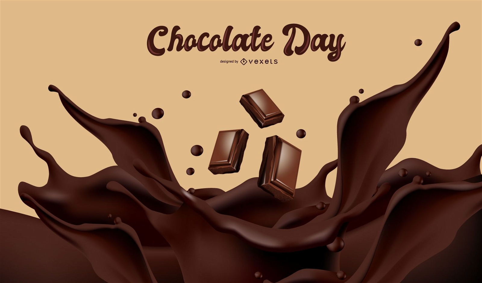 chocolate day illustration design