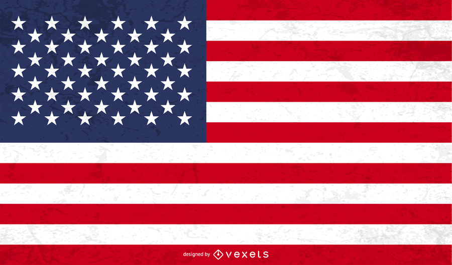 Vetor de bandeira americana grunge Vetor de bandeira americana grunge