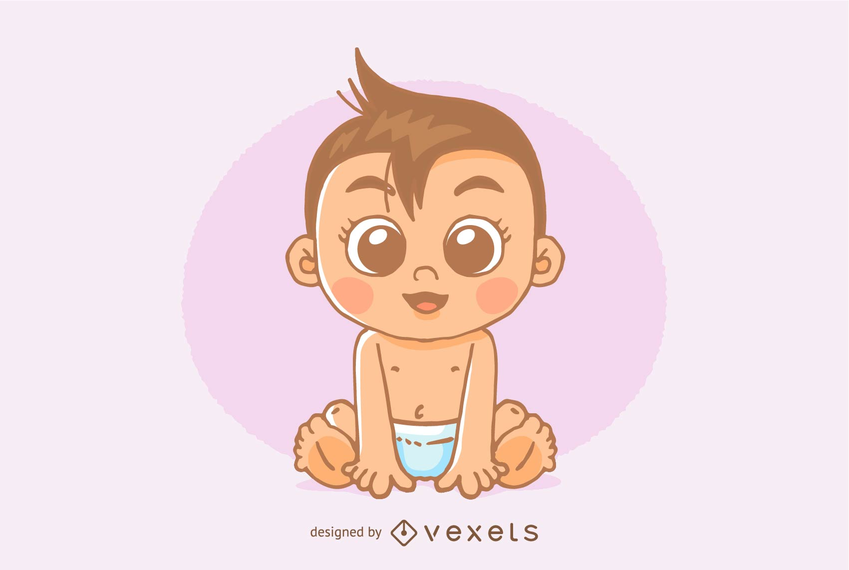 Lindo bebé vector Lindo bebé vector