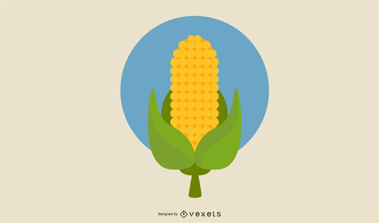 Diseño de ilustración de cultivo de maíz