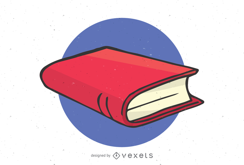 Ilustração de livro fechado isolado Ilustração de livro fechado isolado