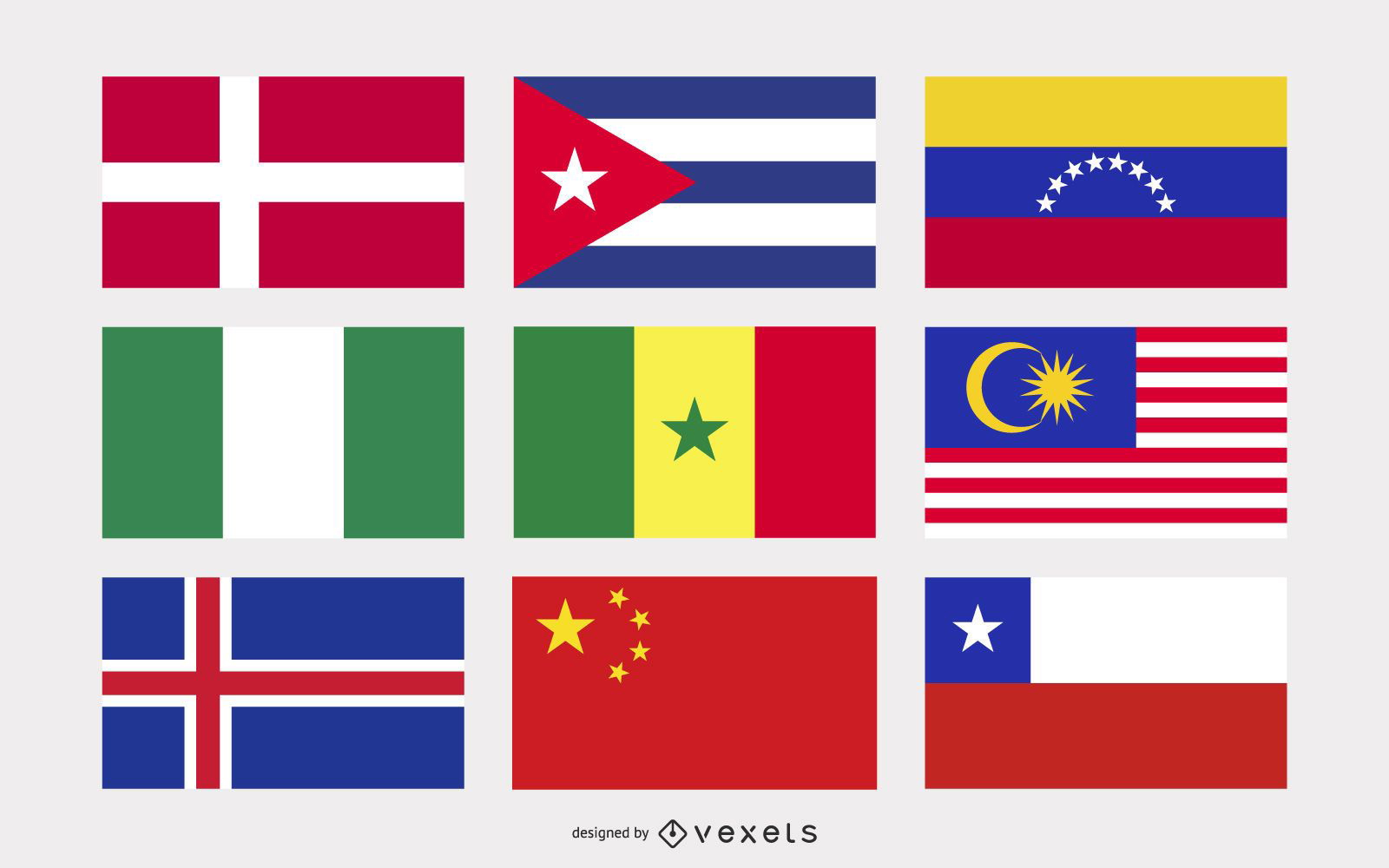 Nationaler oder regionaler Flagge und regionaler Flaggen-Vektor 4