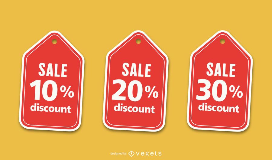 Discount Supermarkets With Labels Vector - Vector download