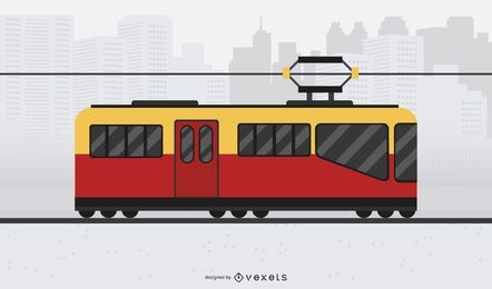 Tram Vector