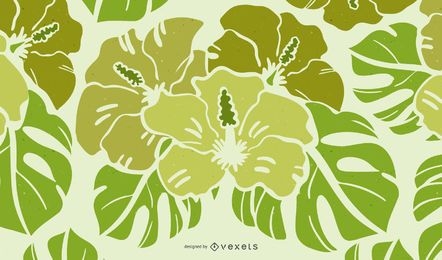 Gráfico de vetor de Green Florar Design