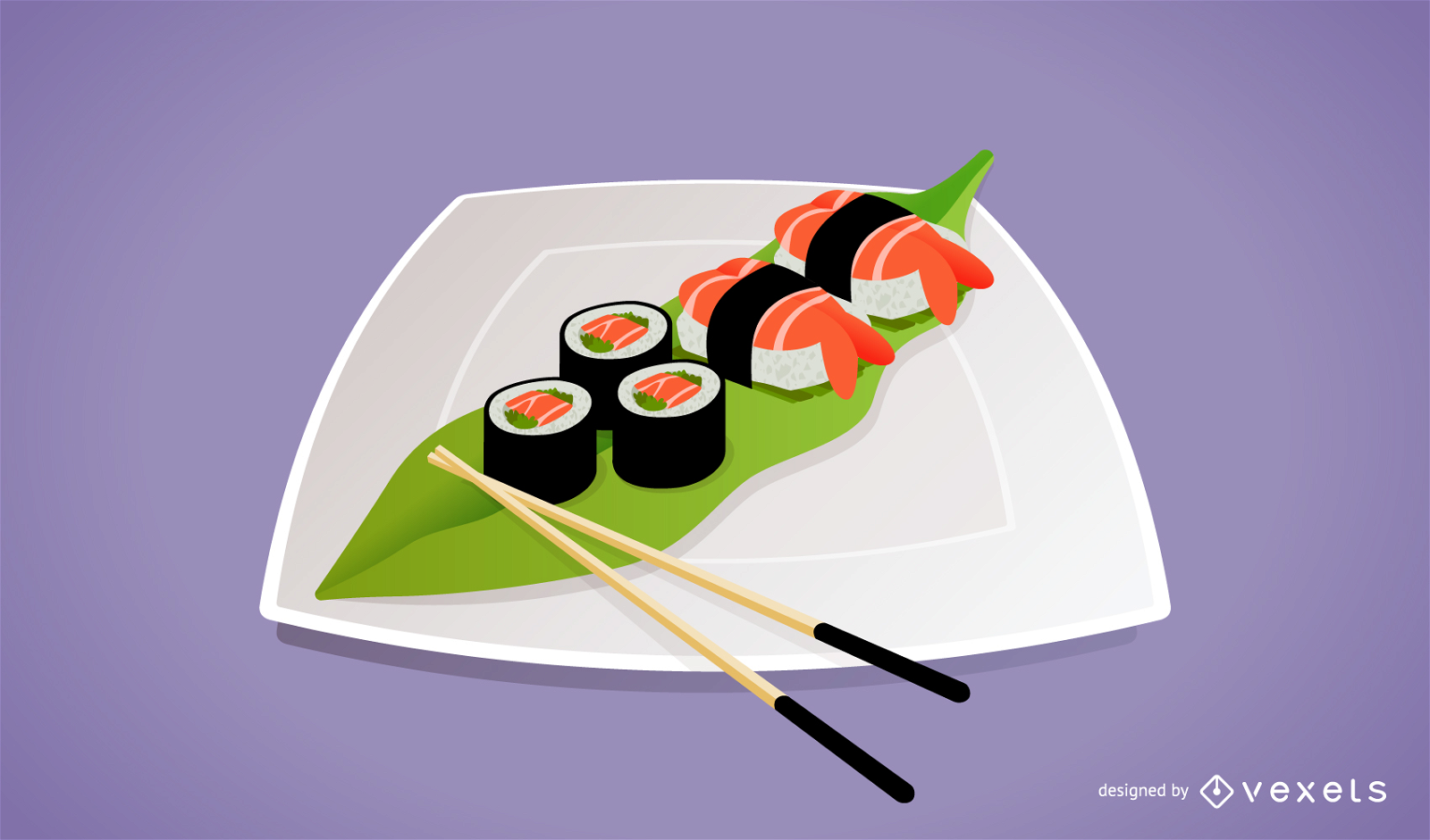 Ein Sushi-Vektor