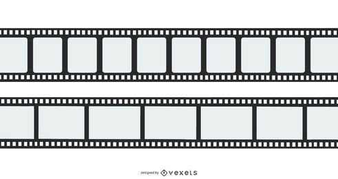 Flachfilmrolle Vektordesign