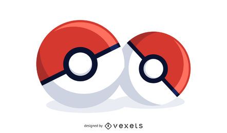 Ilustración de Pokeball Ilustración de Pokeball