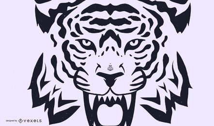 Vector de imagen de tigre 27