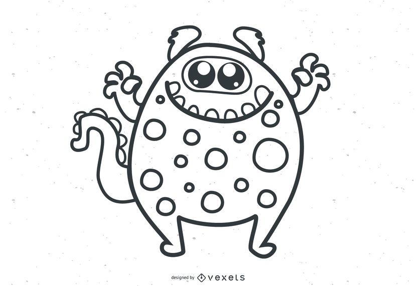 Cute Vector Monsters muestra gratis Cute Vector Monsters muestra gratis