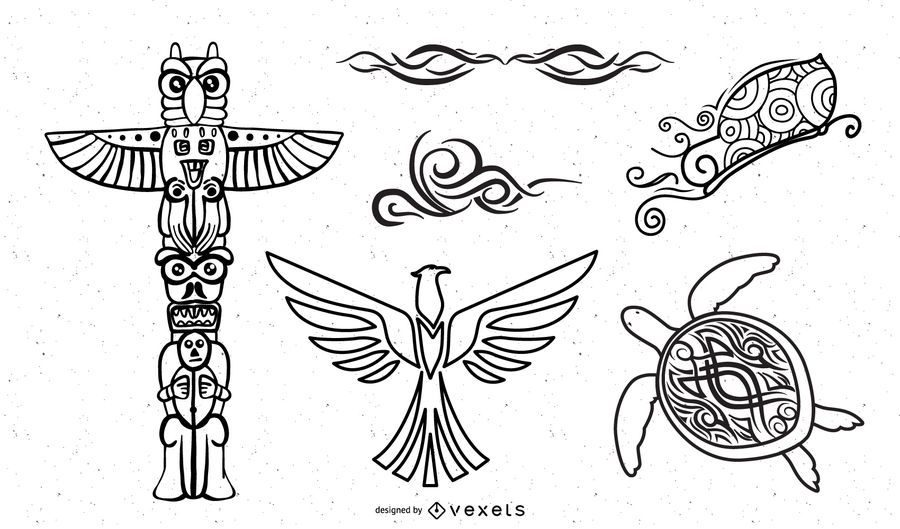 Variety Totem Vector Variety Totem Vector