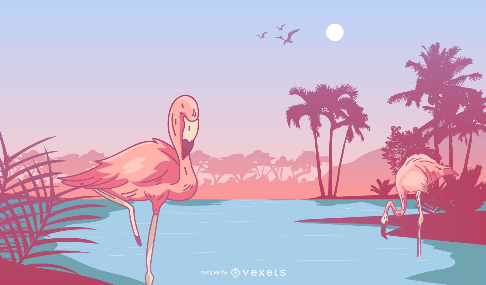Flamingo-Vektor