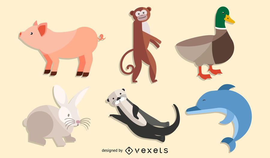 Animal Characters Vectors Animal Characters Vectors
