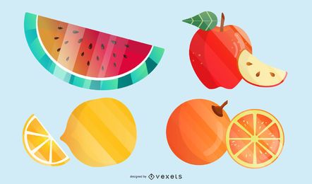 Diamante de vetor de tema de frutas
