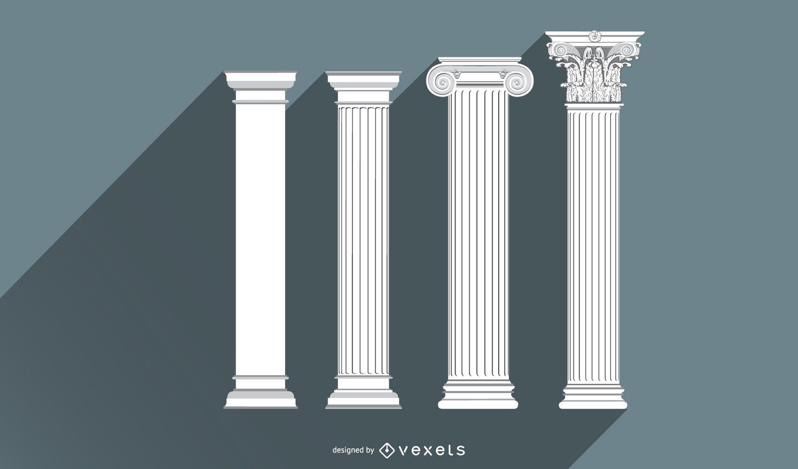 European Pillar Vector Vector download