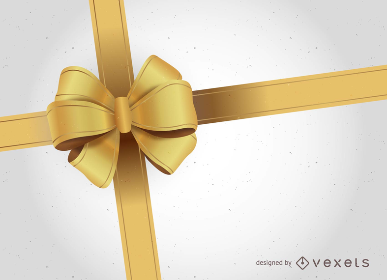 Golden ribbon bow Golden ribbon bow