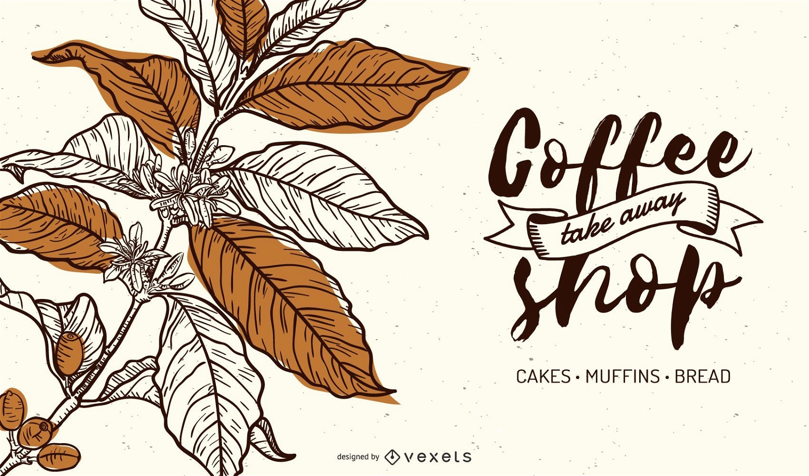 Luxus Kaffee Banner Design