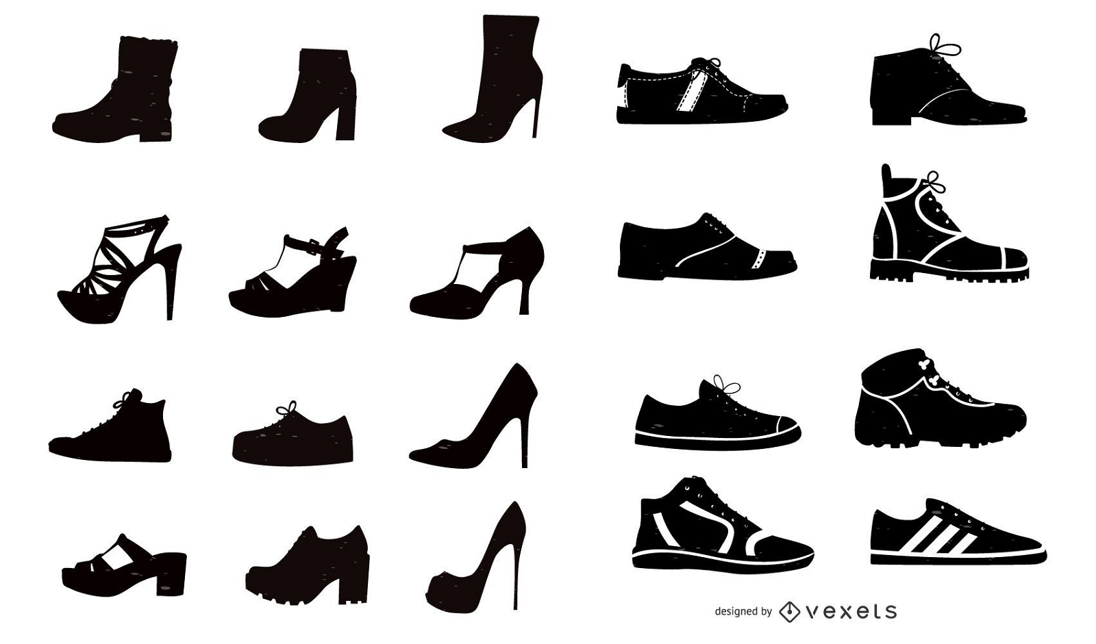 Shoes silhouette collection