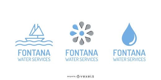 Water Theme Logo Graphics Vector
