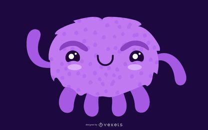 Tendencia del vector del pequeño monstruo