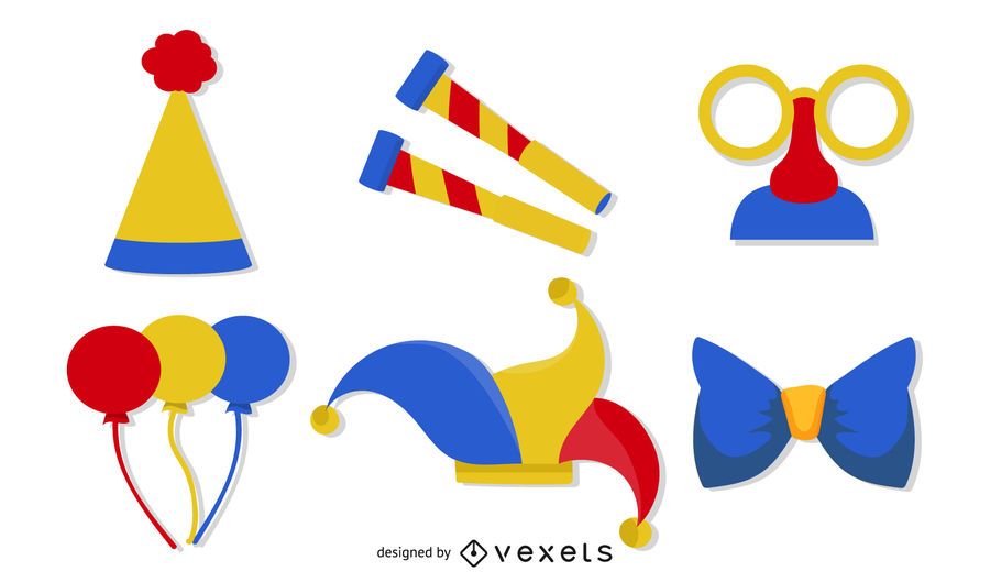 Clown Set Vektor Clown Set Vektor