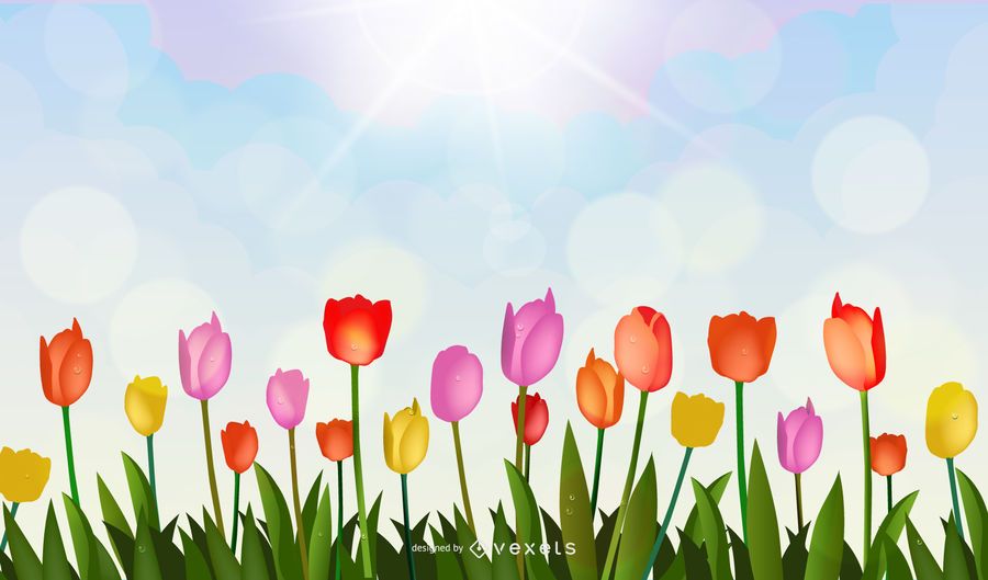 Bright Tulip 01 Vector Bright Tulip 01 Vector