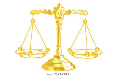 Vector de tema de justicia
