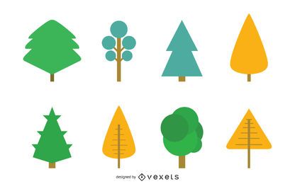 Tree icon set
