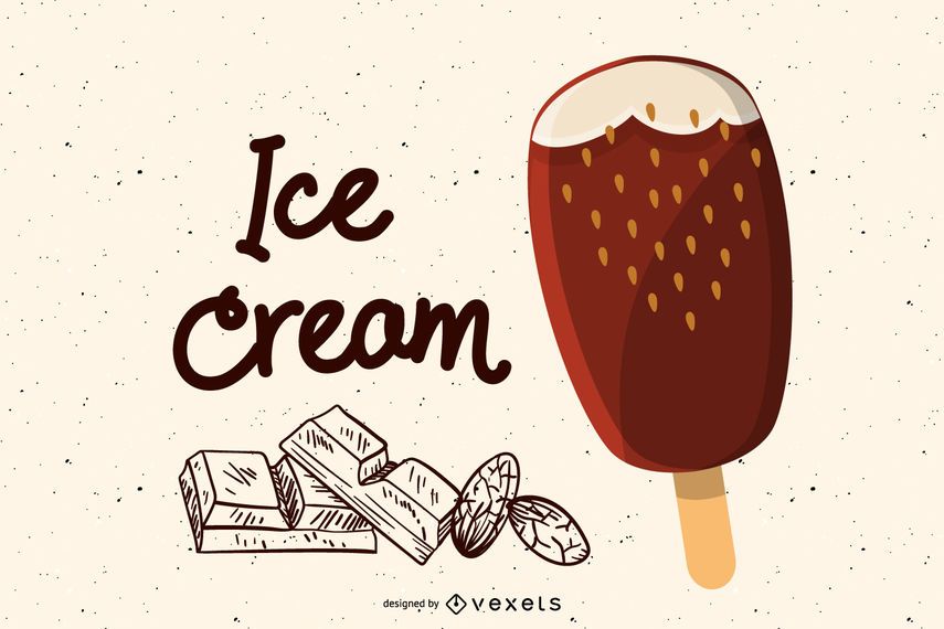 Ilustración de barra de helado de chocolate Ilustración de barra de helado de chocolate