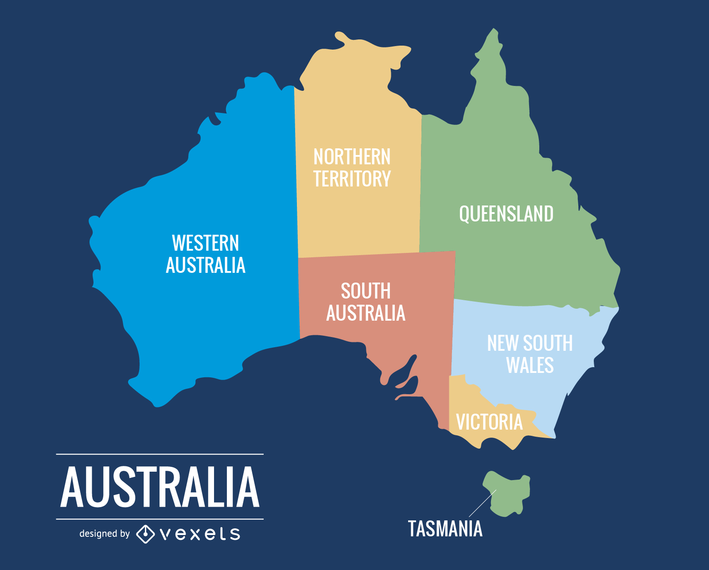 Mapa de Australia 015 Mapa de Australia 015