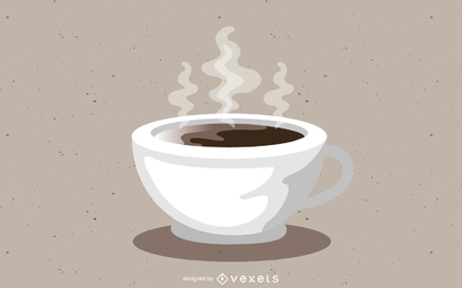 Heiße Kaffeetasse-Vektor-Design