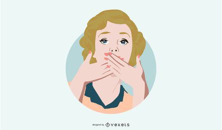 Retro Fashion Model 04 Vector