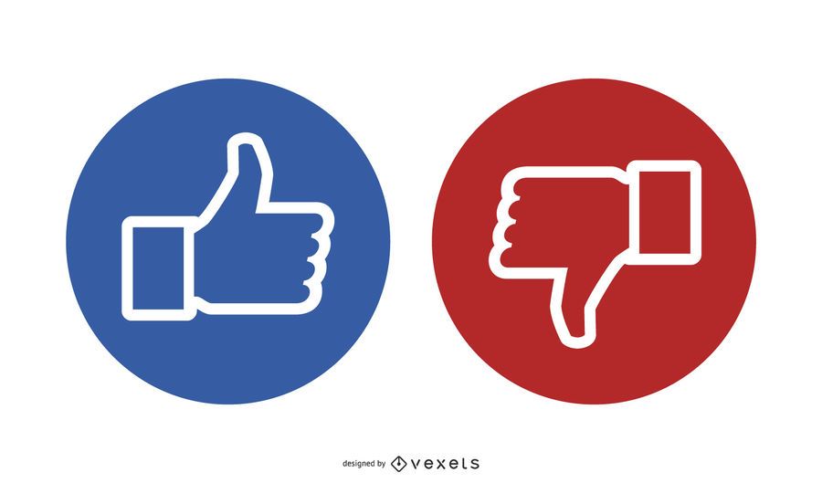 Like and Dislike Icon Set Like and Dislike Icon Set