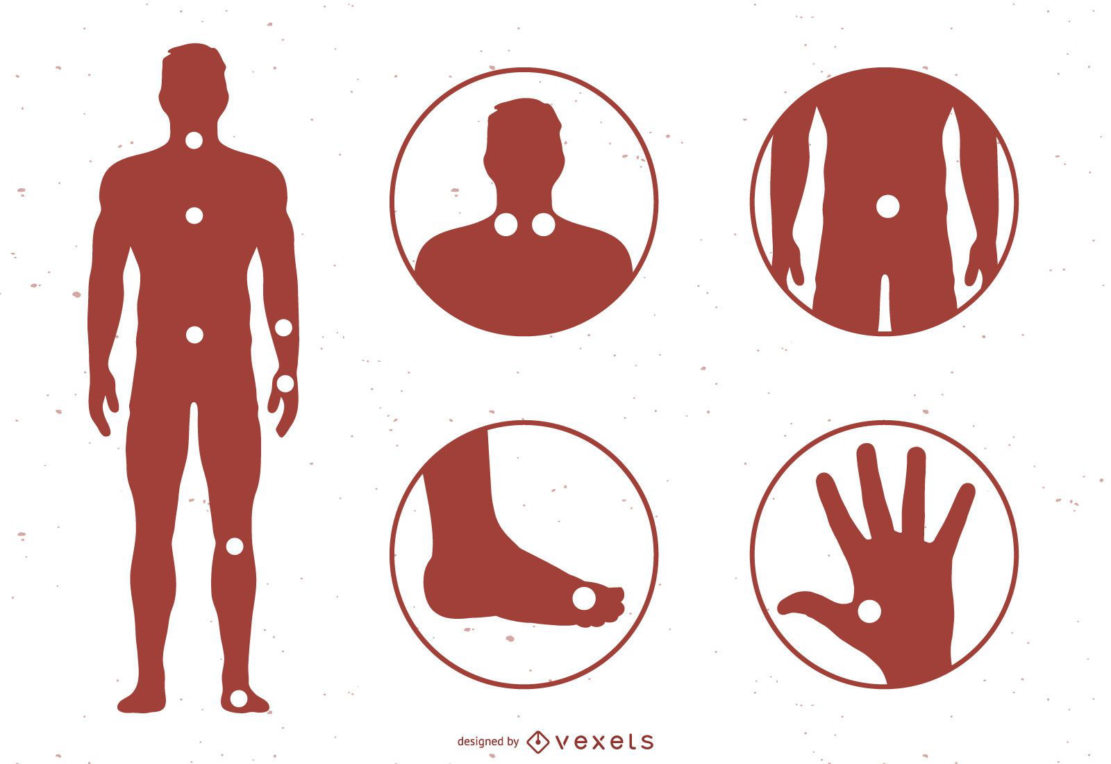 Acupuntura Puntos Meridianos Con Referencia Al Mapa Del Cuerpo ...