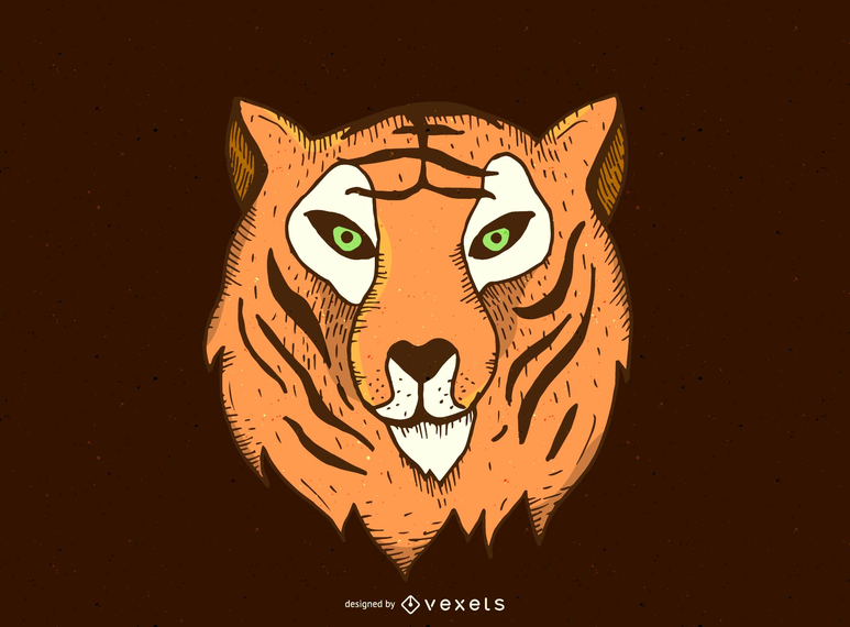 Tiger Head Vector Design Tiger Head Vector Design