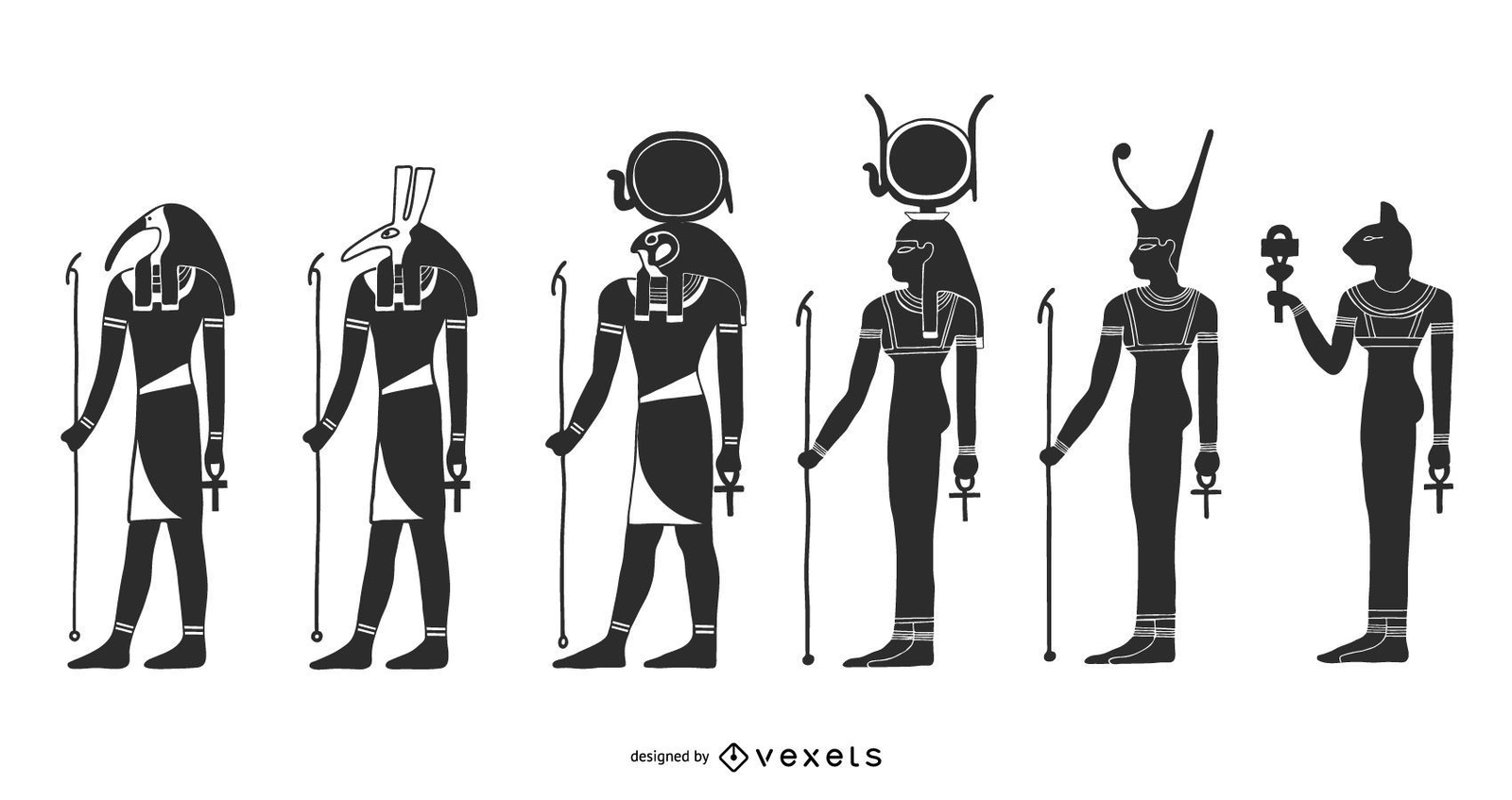 Gods Of Ancient Egypt - Vector download