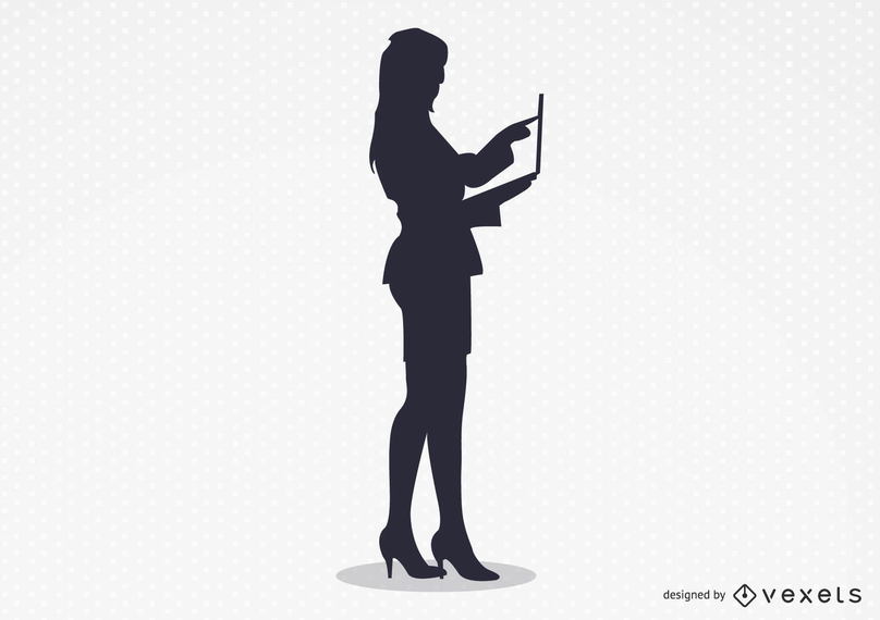 La mujer sexy trabajando vector La mujer sexy trabajando vector