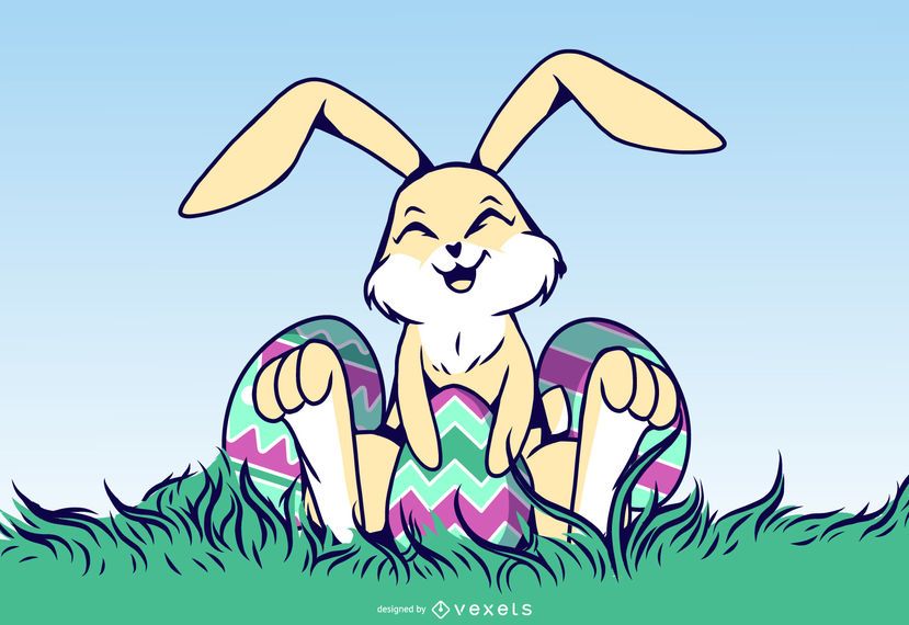 Easter Bunny with Eggs Easter Bunny with Eggs