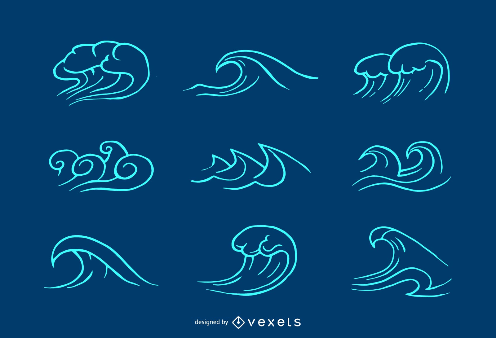 Gráfico de vetor de onda 3