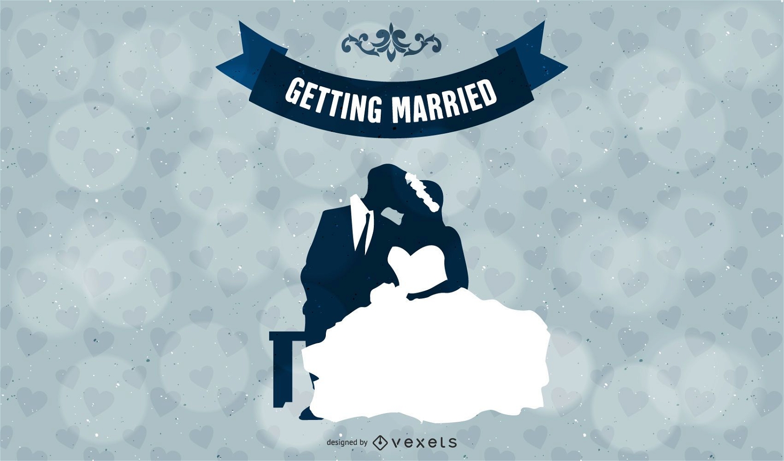 Getting Married Wedding Vector Graphic